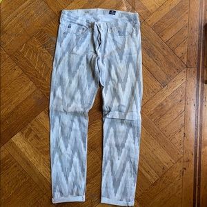 AG Stilt Cigarette Printed Jeans